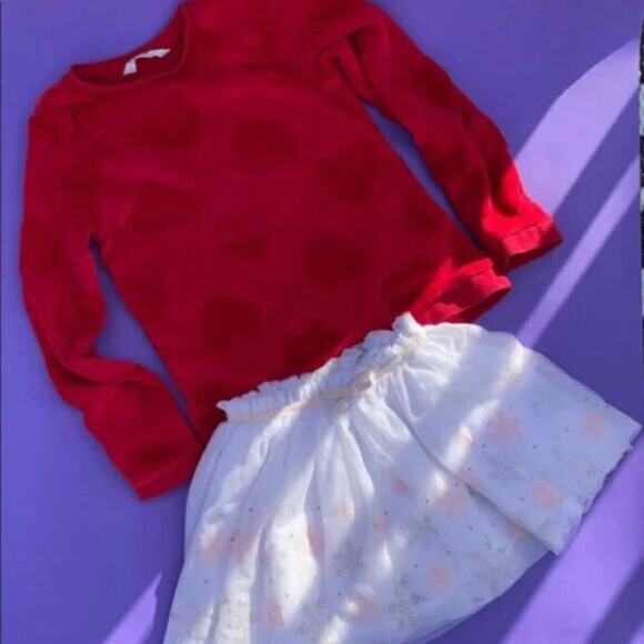 H&M/Disney Girls Long Sleeve Pullover T-Shirt Top & Skirt Bundle Of 2 Size 8-10Y - Picture 2 of 5